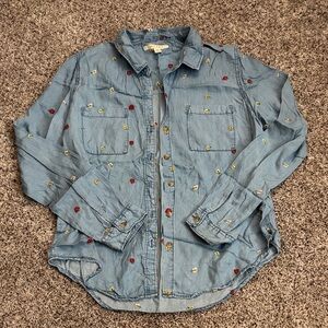 Miami Light Blue Embroidered Shirt